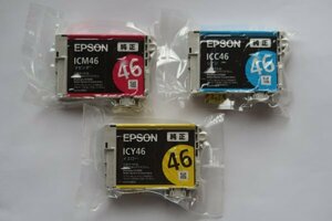 未開封 EPSON 純正インクカートリッジ 4色パック IC4CL46 カラー YMC 3色セット 推奨使用期限 2012.11 エプソン プリンター