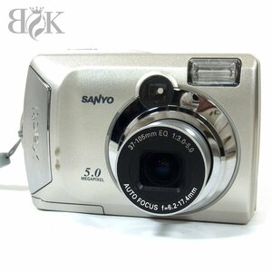 三洋 サンヨー Xacti DSC-S5型 デジタルカメラ シルバー系 通電 簡易動作確認済み SANYO ◆