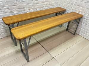 ★Dulton BEER BENCH 130 ダルトン ビア ベンチ 130 シルバー 2つ★