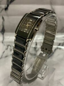 【電池交換済】TECKNOS テクノス腕時計 稼働品 クォーツ レディースサイズ　ブラック