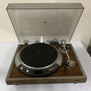 【Jb-3】 Denon DP-50L レコードプレーヤー 動作確認済 カートリッジ折れ キズあり 汚れあり デノン 中古品 1503-37