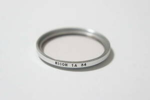 [34mm] RICOH 1A SKYLIGHT 銀枠アルミ製保護フィルター [F3988]