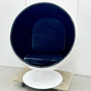 ボールチェア エーロ・アールニオ リプロダクト ブラック デザイナーズチェア 椅子 北欧 デザイナーズ家具 中古 No.2