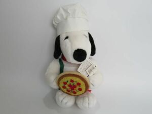 スヌーピー ぬいぐるみ ピザ エプロン コック イタリアン SNOOPY ピーナッツ タグ付き未使用