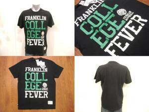 名作 本物 新品 F&M フランクリンマーシャル FRANKLIN&MARSHALL 半袖 Tシャツ ブラック L