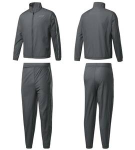 ■Reebok TrackSuit SetUp セットアップ 濃灰/白 新品 サイズL リーボック トラックスーツ 上下セット HF1727