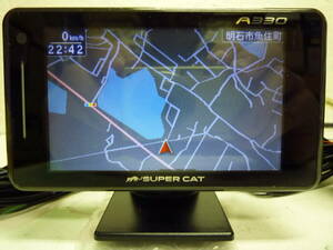 ユピテル　Ａ３３０　GPS搭載レーダー探知機　フルマップ　SDカード付　タッチパネル　SuperCat　2018モデル　初期動作不良補償　　06-0325