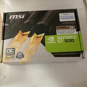 未開封　MSI GeForce GT 1030 2G LP OC グラフィックスボード VD6348　MSI COMPUTER　廃盤？　Amazonプレミア