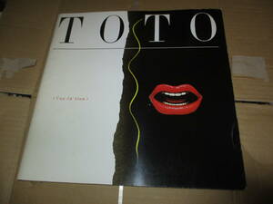 ツアー・パンフレット TOTO　トト　スティーヴ・ルカサー Steve Lukather　ジェフ・ポーカロ Jeff Porcaro 日本公演　JAPAN TOUR 1985年 