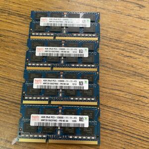 hynix ノートPCメモリ4GB 2Rx8 PC3-12800S 4本