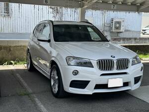 個人出品　BMW　X3　ｘＤｒｉｖｅ３５ｉ　Ｍスポーツパッケージ　サンルーフ　黒革　最上級グレード　3Ｌターボ　4ＷＤ　程度上　美車