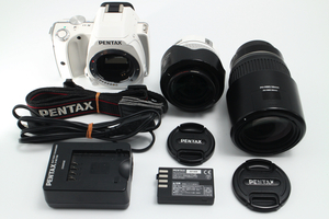 4125- ペンタックス PENTAX デジタル一眼レフ K-S1 300ダブルズームキット ホワイト シャッターカウント14248回 良品