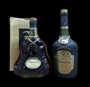 S-208◆1円◆未開栓 ヘネシーまとめて Hennessy XO グリーンボトル 金キャップ 700ml NAPOLEON 700ml COGNAC ブランデー 古酒