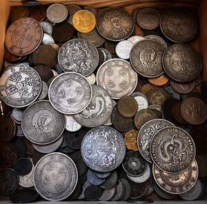 古銭　大量　外国 コイン　日本　銀貨　まとめて　約1269g
