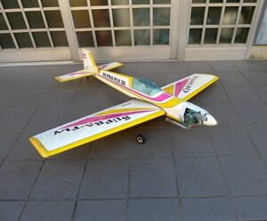 X552 動作未確認 エンジン式(OSマックス) 木製飛行機 ボディーキッド メカ無部品取 現状品 ジャンク品/240