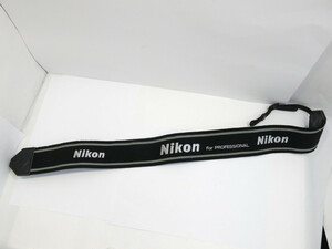 【 美品 】Nikon For PROFESSIONAL 極太ストラップ 幅約60mm 紐幅約12mm ニコン [管QS539]