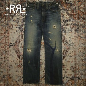 【名作】 RRL Baltimore Jeans 2nd 【34×34】 ボルチモア ジーンズ デニム ジョニー・デップ 米国製 肉厚 ヴィンテージ Ralph Lauren