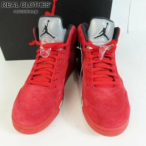 【未使用】 NIKE/ナイキ AIR JORDAN 5 RETRO Red Suede/エアジョーダン5 レッドスエード 136027-602/29 /080