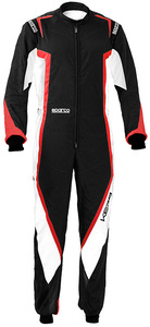 【新品】SPARCO スパルコ レーシングスーツ KERB カーブ CIK/FIA Level-2公認 ブラック/レッド XLサイズ