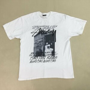 ■【送料198円】 STUSSY ステューシー Tシャツ TRIBE OF STUSSY T-SHIRT カットソー トップス メンズ サイズ L ホワイト /0.22㎏■