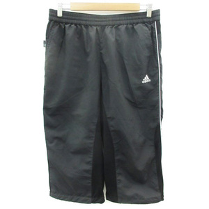 アディダス adidas スポーツウェア ハーフパンツ 短パン 刺繍 ライン XO ブラック 黒 /YM1 メンズ
