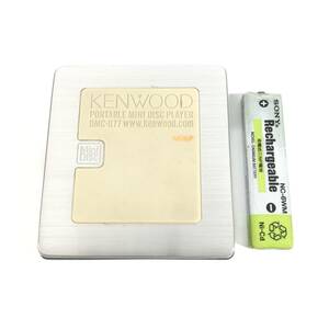 【動作品】KENWOOD ポータブルMDプレーヤー DMC-Q77 中古ガム電池付属 現状品