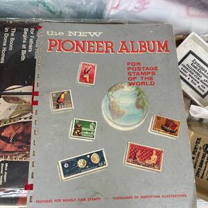 PIONEER ALBUM 切手収集本　コレクターブック　1964年物　ヴィンテージオールドビィンテージ　メイドインUSA送料無料　インタレスティング