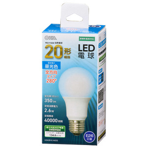 LED電球 E26 20形相当 昼光色｜LDA3D-G AG52 06-4453 オーム電機