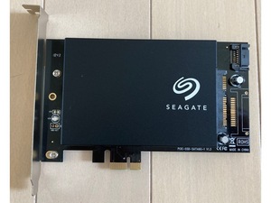 ◆中古　美品　Seagate BarraCuda SSD 500GB SATA 6Gb/s 3D TLC　と　PCI Express (PCIe) SATA III (6G) SSD Adapter