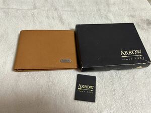 ◆未使用◆ARROW 1851 札入　カード入　二つ折財布◆A-2148