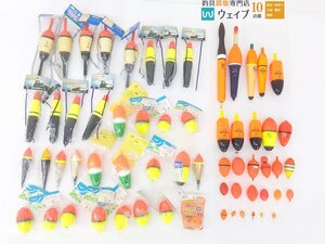 キザクラ 遠投 レッドゾーン 10 ケミ75・小磯うき 岩波 DX スターリット用 3-15・磯A 2-15他 計61点 ウキセット うき 浮子 浮き