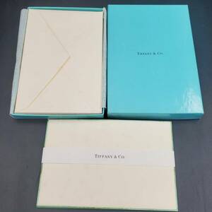 ★1円 スタート☆＃14G TIFFANY ティファニー レターセット 6枚　手紙 封筒 便箋 文房具 