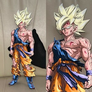 二次元彩色 リペイント ドラゴンボール フィギュア SMSP 孫悟空 スーパーサイヤ人 DRAGON BALL figure 一番くじ SON GOKU 2D 2次元