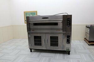 美品！16年製 明和エンジニアーズ 2段 デッキオーブン 製パン ホイロ付 業務用 大型電気 ベーカリーオーブン パンピザ菓子 3相200V