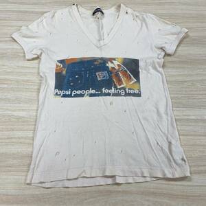 DOLCE&GABBANA ダメージ Tシャツ size44 オフホワイト ドルチェ＆ガッバーナ F55