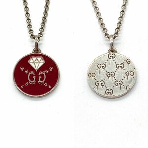 GUCCI グッチ ゴースト GG リバーシブル ネックレス Ag925 シルバー アクセサリー 小物 イタリア製 正規品