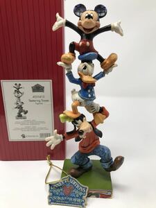 グーフィー　ドナルド　ミッキー　Teetering Tower クリスマス！GIFT! Jim Shore Disney Traditions ジムショア ぐらついてるタワー