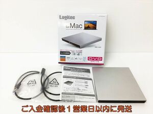 【1円】Logitec For Mac USB3.0ポータブルDVDドライブ シルバー LDR-PVB8U3MSV 動作確認済 ロジテック J04-793rm/F3