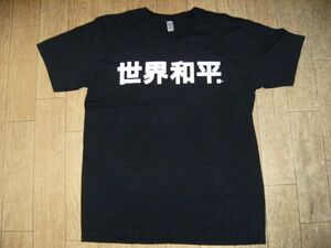 アメリカ製品★世界平和 Tシャツ★WORLD PEACE 戦争 安全 赤十字