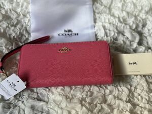 279 新品未使用 COACH コーチ 長財布 ラウンドファスナー アウトレット C4451