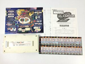 CAPCOM　カプコン　NAOMI　MARVEL VS CAPCOM2　マーベルVSカプコン2　アーケード基盤　インストカード他　現状品　TJ5.040