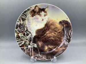 ロイヤルドルトン Amber 猫 ネコ 飾り皿 ダンブリーミント (1110)