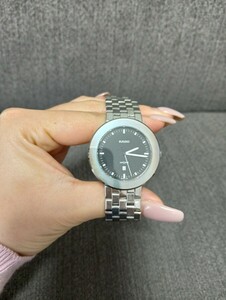 稼動品 RADO ラドー 腕時計 DIASTAR デイト SS 黒文字盤 watch 152.0341.3 メンズ 時計 1円〜 可動 ダイヤスター