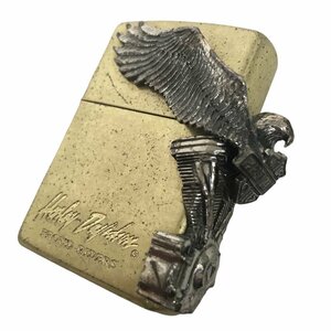 21-2326【着火確認済】ハーレーダビッドソン ZIPPO ライター イーグル ゴールド 1998年製 HARLEY-DAVIDSON