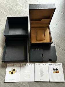 良品　BVLGARI ブルガリ 空箱　メンズ　レディース　腕時計　BOX ケース　冊子　付属品 