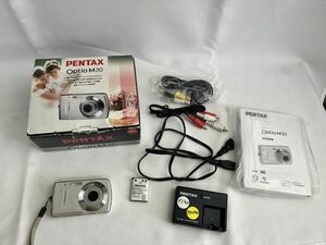 (FU)コンパクトデジタルカメラ デジカメ　PENTAX ペンタックス　M30 動作確認済み　バッテリー付き　充電器　箱付き　カメラ