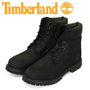 Timberland (ティンバーランド) 8658A 6in PREM WP BT 6インチプレミアムウォータープルーフブーツ レディース Black TB418 US6.5-約23.5cm