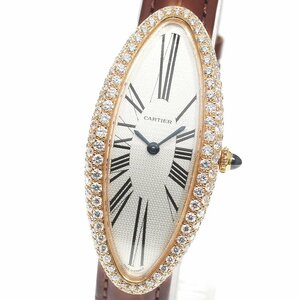 カルティエ CARTIER W1537836 ベニュワール アロンジェ K18PG アフターダイヤベゼル クォーツ レディース _757050