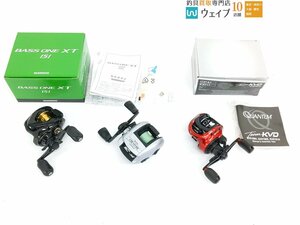 シマノ 17 バスワン XT 151、バンタム クレストファイア CR-200・クアンタム チームKVD 101H 等 計3個 美品＆中古