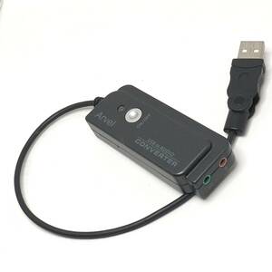 送料120円 USBオーディオインターフェース USB to オーディオ 入出力コンバータ 動作良好 Arvel HAMU02BK